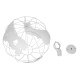 GLOBOSTAR® EARTH 01664 Vintage Κρεμαστό Φωτιστικό Οροφής με Ντουί 1 x E27 AC 220-240V IP20 - Λευκό - Μ40 x Π40 x Y40cm GLOBOSTAR® EARTH 01664 Vintage Κρεμαστό Φωτιστικό Οροφής με Ντουί 1 x E27 AC 220-240V IP20 - Λευκό - Μ40 x Π40 x Y40cm