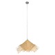 GLOBOSTAR® RICEHAT 01666 Boho Κρεμαστό Φωτιστικό Οροφής με Ντουί 1 x E27 AC 220-240V IP20 - Μπεζ - Μ70 x Π70 x Y25cm GLOBOSTAR® RICEHAT 01666 Boho Κρεμαστό Φωτιστικό Οροφής με Ντουί 1 x E27 AC 220-240V IP20 - Μπεζ - Μ70 x Π70 x Y25cm