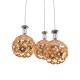 GLOBOSTAR® BOUQUET 01670 Μοντέρνο Κρεμαστό Φωτιστικό Οροφής με Ντουί 3 x E27 AC 220-240V IP20 - Πολύχρωμο - Μ46 x Π46 x Y23cm