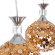 GLOBOSTAR® BOUQUET 01670 Μοντέρνο Κρεμαστό Φωτιστικό Οροφής με Ντουί 3 x E27 AC 220-240V IP20 - Πολύχρωμο - Μ46 x Π46 x Y23cm