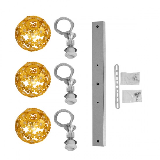 GLOBOSTAR® BOUQUET 01671 Μοντέρνο Κρεμαστό Φωτιστικό Οροφής με Ντουί 3 x E27 AC 220-240V IP20 - Πολύχρωμο - Μ64 x Π18 x Υ24cm GLOBOSTAR® BOUQUET 01671 Μοντέρνο Κρεμαστό Φωτιστικό Οροφής με Ντουί 3 x E27 AC 220-240V IP20 - Πολύχρωμο - Μ64 x Π18 x Υ24cm