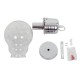 GLOBOSTAR® LAMP 01676 Μοντέρνο Κρεμαστό Φωτιστικό Οροφής με Ντουί 1 x E27 AC 220-240V IP20 - Ασημί & Διάφανο - Μ15 x Π15 x Υ27cm GLOBOSTAR® LAMP 01676 Μοντέρνο Κρεμαστό Φωτιστικό Οροφής με Ντουί 1 x E27 AC 220-240V IP20 - Ασημί & Διάφανο - Μ15 x Π15 x Υ27cm