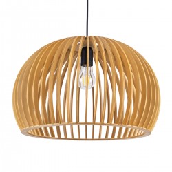GLOBOSTAR® SCANDINAVIA 01699 Boho Κρεμαστό Φωτιστικό Οροφής με Ντουί 1 x E27 AC 220-240V IP20 - Μπεζ - Μ44 x Π44 x Υ28cm