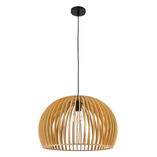 GLOBOSTAR® SCANDINAVIA 01699 Boho Κρεμαστό Φωτιστικό Οροφής με Ντουί 1 x E27 AC 220-240V IP20 - Μπεζ - Μ44 x Π44 x Υ28cm