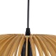 GLOBOSTAR® SCANDINAVIA 01699 Boho Κρεμαστό Φωτιστικό Οροφής με Ντουί 1 x E27 AC 220-240V IP20 - Μπεζ - Μ44 x Π44 x Υ28cm