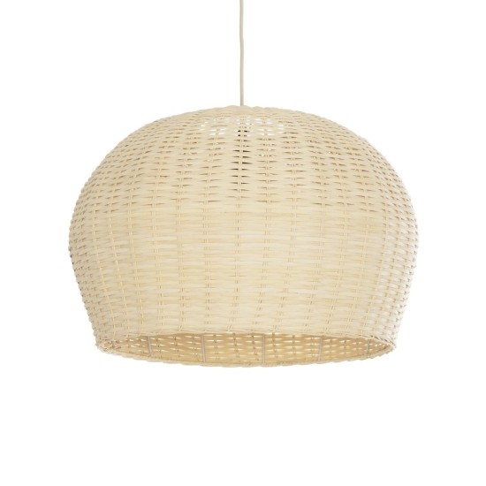 GLOBOSTAR® BERMUDA 01709 Boho Κρεμαστό Φωτιστικό Οροφής με Ντουί 1 x E27 AC 220-240V IP20 - Μπεζ - Μ55 x Π55 x Y26cm