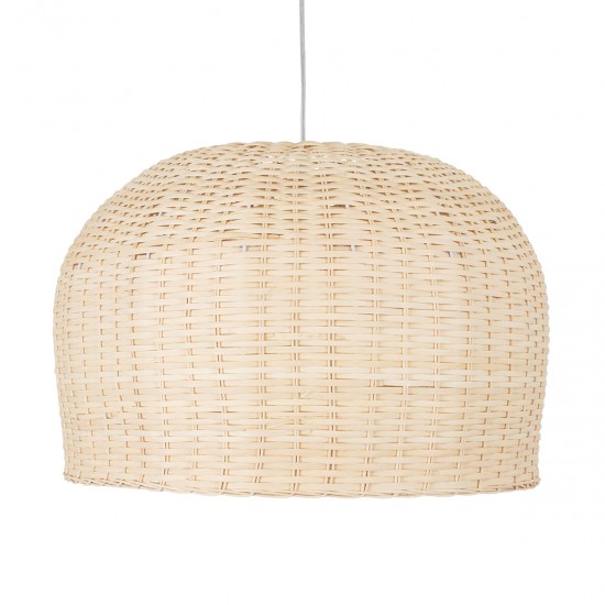 GLOBOSTAR® BERMUDA 01709 Boho Κρεμαστό Φωτιστικό Οροφής με Ντουί 1 x E27 AC 220-240V IP20 - Μπεζ - Μ55 x Π55 x Y26cm