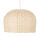 GLOBOSTAR® BERMUDA 01709 Boho Κρεμαστό Φωτιστικό Οροφής με Ντουί 1 x E27 AC 220-240V IP20 - Μπεζ - Μ55 x Π55 x Y26cm
