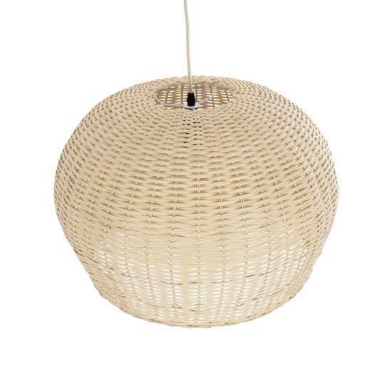 GLOBOSTAR® BERMUDA 01709 Boho Κρεμαστό Φωτιστικό Οροφής με Ντουί 1 x E27 AC 220-240V IP20 - Μπεζ - Μ55 x Π55 x Y26cm