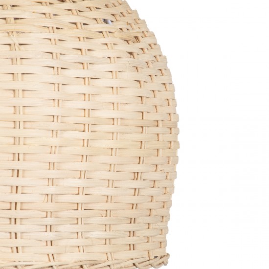 GLOBOSTAR® BERMUDA 01709 Boho Κρεμαστό Φωτιστικό Οροφής με Ντουί 1 x E27 AC 220-240V IP20 - Μπεζ - Μ55 x Π55 x Y26cm