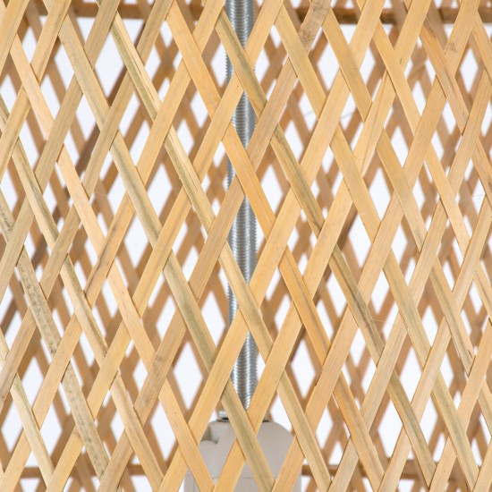 GLOBOSTAR® CALERO 01710 Boho Κρεμαστό Φωτιστικό Οροφής με Ντουί 1 x E27 AC 220-240V IP20 - Μπεζ - Μ25 x Π25 x Υ50cm GLOBOSTAR® CALERO 01710 Boho Κρεμαστό Φωτιστικό Οροφής με Ντουί 1 x E27 AC 220-240V IP20 - Μπεζ - Μ25 x Π25 x Υ50cm
