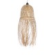 GLOBOSTAR® MANILA 01713 Boho Κρεμαστό Φωτιστικό Οροφής με Ντουί 1 x E27 AC 220-240V IP20 - Μπεζ - Μ25 x Π25 x Υ60cm