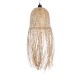 GLOBOSTAR® MANILA 01713 Boho Κρεμαστό Φωτιστικό Οροφής με Ντουί 1 x E27 AC 220-240V IP20 - Μπεζ - Μ25 x Π25 x Υ60cm