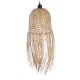 GLOBOSTAR® MANILA 01713 Boho Κρεμαστό Φωτιστικό Οροφής με Ντουί 1 x E27 AC 220-240V IP20 - Μπεζ - Μ25 x Π25 x Υ60cm