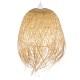 GLOBOSTAR® MANILA 01714 Boho Κρεμαστό Φωτιστικό Οροφής με Ντουί 1 x E27 AC 220-240V IP20 - Μπεζ - Μ45 x Π45 x Υ60cm
