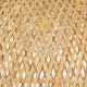 GLOBOSTAR® MANILA 01714 Boho Κρεμαστό Φωτιστικό Οροφής με Ντουί 1 x E27 AC 220-240V IP20 - Μπεζ - Μ45 x Π45 x Υ60cm