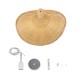 GLOBOSTAR® CUBA 01715 Boho Κρεμαστό Φωτιστικό Οροφής με Ντουί 1 x E27 AC 220-240V IP20 - Μπεζ - Μ33 x Π30 x Υ22cm GLOBOSTAR® CUBA 01715 Boho Κρεμαστό Φωτιστικό Οροφής με Ντουί 1 x E27 AC 220-240V IP20 - Μπεζ - Μ33 x Π30 x Υ22cm