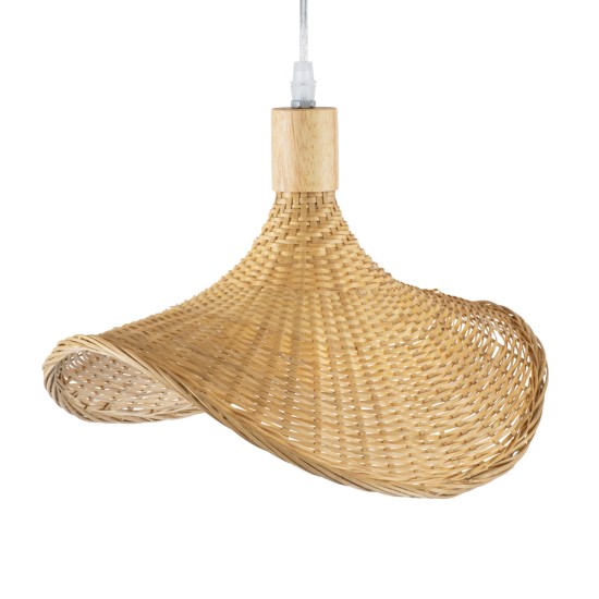 GLOBOSTAR® CUBA 01715 Boho Κρεμαστό Φωτιστικό Οροφής με Ντουί 1 x E27 AC 220-240V IP20 - Μπεζ - Μ33 x Π30 x Υ22cm GLOBOSTAR® CUBA 01715 Boho Κρεμαστό Φωτιστικό Οροφής με Ντουί 1 x E27 AC 220-240V IP20 - Μπεζ - Μ33 x Π30 x Υ22cm