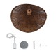 GLOBOSTAR® CUBA 01716 Boho Κρεμαστό Φωτιστικό Οροφής με Ντουί 1 x E27 AC 220-240V IP20 - Καφέ - Μ33 x Π30 x Υ22cm GLOBOSTAR® CUBA 01716 Boho Κρεμαστό Φωτιστικό Οροφής με Ντουί 1 x E27 AC 220-240V IP20 - Καφέ - Μ33 x Π30 x Υ22cm