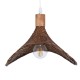 GLOBOSTAR® CUBA 01716 Boho Κρεμαστό Φωτιστικό Οροφής με Ντουί 1 x E27 AC 220-240V IP20 - Καφέ - Μ33 x Π30 x Υ22cm GLOBOSTAR® CUBA 01716 Boho Κρεμαστό Φωτιστικό Οροφής με Ντουί 1 x E27 AC 220-240V IP20 - Καφέ - Μ33 x Π30 x Υ22cm