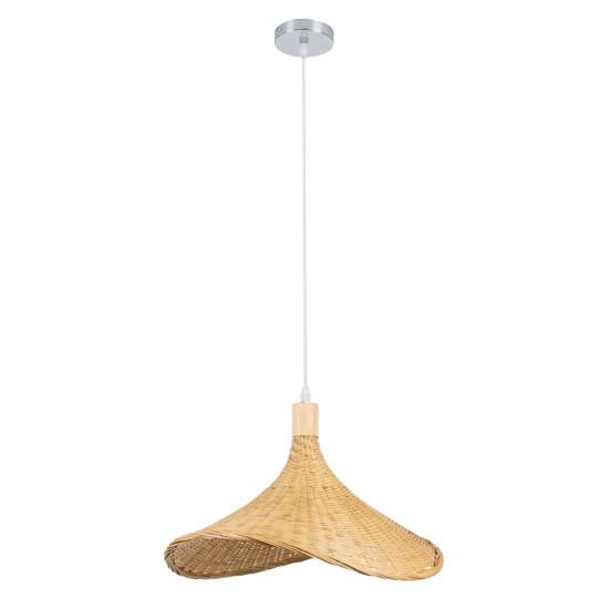 GLOBOSTAR® CUBA 01717 Boho Κρεμαστό Φωτιστικό Οροφής με Ντουί 1 x E27 AC 220-240V IP20 - Μπεζ - Μ43 x Π40 x Υ28cm GLOBOSTAR® CUBA 01717 Boho Κρεμαστό Φωτιστικό Οροφής με Ντουί 1 x E27 AC 220-240V IP20 - Μπεζ - Μ43 x Π40 x Υ28cm