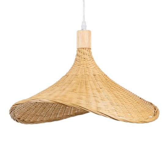 GLOBOSTAR® CUBA 01717 Boho Κρεμαστό Φωτιστικό Οροφής με Ντουί 1 x E27 AC 220-240V IP20 - Μπεζ - Μ43 x Π40 x Υ28cm GLOBOSTAR® CUBA 01717 Boho Κρεμαστό Φωτιστικό Οροφής με Ντουί 1 x E27 AC 220-240V IP20 - Μπεζ - Μ43 x Π40 x Υ28cm