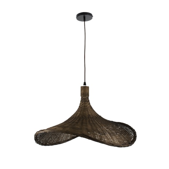 GLOBOSTAR® CUBA 01720 Boho Κρεμαστό Φωτιστικό Οροφής με Ντουί 1 x E27 AC 220-240V IP20 - Καφέ - Μ53 x Π53 x Υ30cm GLOBOSTAR® CUBA 01720 Boho Κρεμαστό Φωτιστικό Οροφής με Ντουί 1 x E27 AC 220-240V IP20 - Καφέ - Μ53 x Π53 x Υ30cm