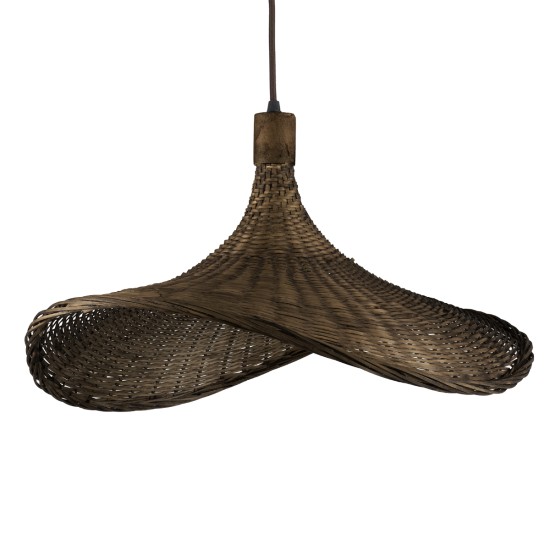 GLOBOSTAR® CUBA 01720 Boho Κρεμαστό Φωτιστικό Οροφής με Ντουί 1 x E27 AC 220-240V IP20 - Καφέ - Μ53 x Π53 x Υ30cm GLOBOSTAR® CUBA 01720 Boho Κρεμαστό Φωτιστικό Οροφής με Ντουί 1 x E27 AC 220-240V IP20 - Καφέ - Μ53 x Π53 x Υ30cm