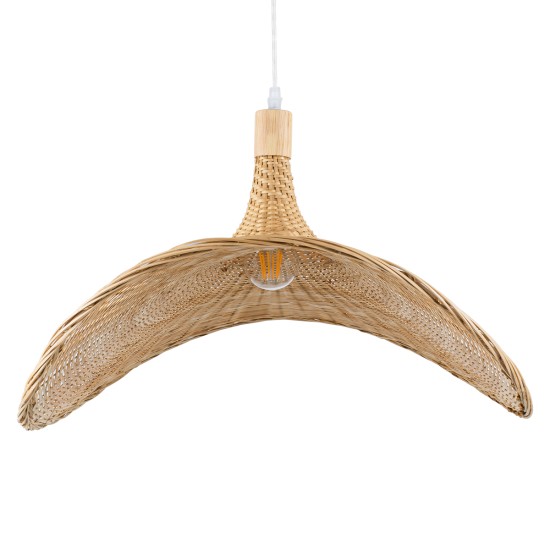 GLOBOSTAR® CUBA 01721 Boho Κρεμαστό Φωτιστικό Οροφής με Ντουί 1 x E27 AC 220-240V IP20 - Μπεζ - Μ64 x Π48 x Υ41cm GLOBOSTAR® CUBA 01721 Boho Κρεμαστό Φωτιστικό Οροφής με Ντουί 1 x E27 AC 220-240V IP20 - Μπεζ - Μ64 x Π48 x Υ41cm