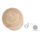 GLOBOSTAR® LUCIA 01725 Boho Κρεμαστό Φωτιστικό Οροφής με Ντουί 1 x E27 AC 220-240V IP20 - Μπεζ - Μ40 x Π40 x Y34cm GLOBOSTAR® LUCIA 01725 Boho Κρεμαστό Φωτιστικό Οροφής με Ντουί 1 x E27 AC 220-240V IP20 - Μπεζ - Μ40 x Π40 x Y34cm