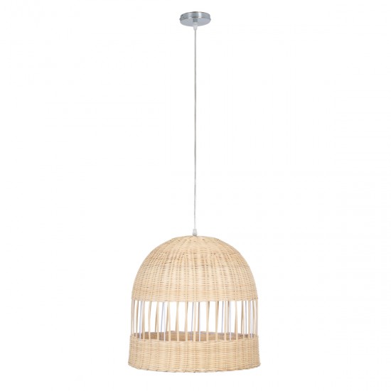 GLOBOSTAR® LUCIA 01725 Boho Κρεμαστό Φωτιστικό Οροφής με Ντουί 1 x E27 AC 220-240V IP20 - Μπεζ - Μ40 x Π40 x Y34cm GLOBOSTAR® LUCIA 01725 Boho Κρεμαστό Φωτιστικό Οροφής με Ντουί 1 x E27 AC 220-240V IP20 - Μπεζ - Μ40 x Π40 x Y34cm