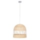 GLOBOSTAR® LUCIA 01725 Boho Κρεμαστό Φωτιστικό Οροφής με Ντουί 1 x E27 AC 220-240V IP20 - Μπεζ - Μ40 x Π40 x Y34cm GLOBOSTAR® LUCIA 01725 Boho Κρεμαστό Φωτιστικό Οροφής με Ντουί 1 x E27 AC 220-240V IP20 - Μπεζ - Μ40 x Π40 x Y34cm