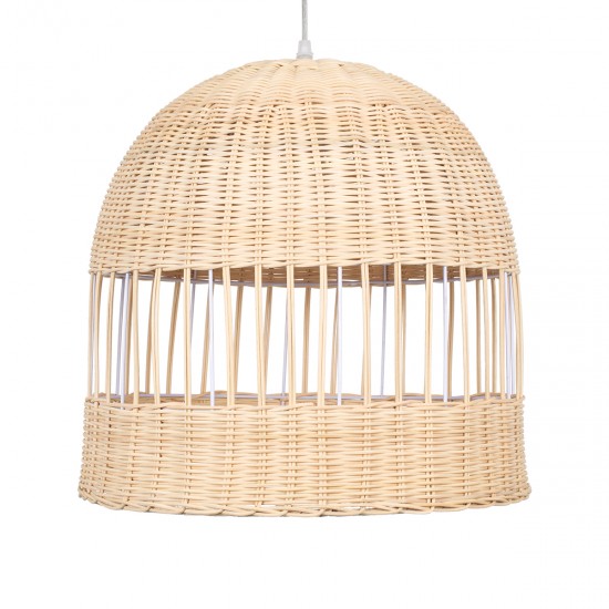 GLOBOSTAR® LUCIA 01725 Boho Κρεμαστό Φωτιστικό Οροφής με Ντουί 1 x E27 AC 220-240V IP20 - Μπεζ - Μ40 x Π40 x Y34cm GLOBOSTAR® LUCIA 01725 Boho Κρεμαστό Φωτιστικό Οροφής με Ντουί 1 x E27 AC 220-240V IP20 - Μπεζ - Μ40 x Π40 x Y34cm