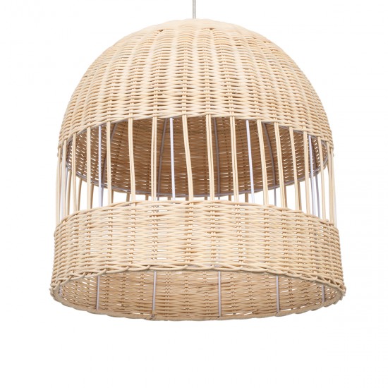GLOBOSTAR® LUCIA 01725 Boho Κρεμαστό Φωτιστικό Οροφής με Ντουί 1 x E27 AC 220-240V IP20 - Μπεζ - Μ40 x Π40 x Y34cm GLOBOSTAR® LUCIA 01725 Boho Κρεμαστό Φωτιστικό Οροφής με Ντουί 1 x E27 AC 220-240V IP20 - Μπεζ - Μ40 x Π40 x Y34cm