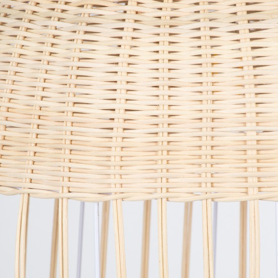 GLOBOSTAR® LUCIA 01725 Boho Κρεμαστό Φωτιστικό Οροφής με Ντουί 1 x E27 AC 220-240V IP20 - Μπεζ - Μ40 x Π40 x Y34cm GLOBOSTAR® LUCIA 01725 Boho Κρεμαστό Φωτιστικό Οροφής με Ντουί 1 x E27 AC 220-240V IP20 - Μπεζ - Μ40 x Π40 x Y34cm