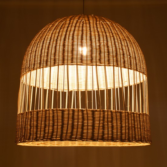 GLOBOSTAR® LUCIA 01726 Boho Κρεμαστό Φωτιστικό Οροφής με Ντουί 1 x E27 AC 220-240V IP20 - Μπεζ - Μ60 x Π60 x Y60cm GLOBOSTAR® LUCIA 01726 Boho Κρεμαστό Φωτιστικό Οροφής με Ντουί 1 x E27 AC 220-240V IP20 - Μπεζ - Μ60 x Π60 x Y60cm