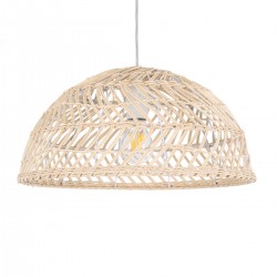 GLOBOSTAR® COMORES 01727 Boho Κρεμαστό Φωτιστικό Οροφής με Ντουί 1 x E27 AC 220-240V IP20 - Μπεζ - Μ40 x Π40 x Y20cm