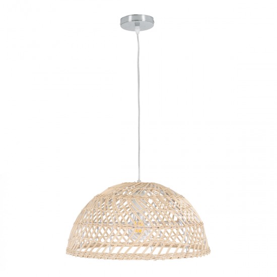 GLOBOSTAR® COMORES 01727 Boho Κρεμαστό Φωτιστικό Οροφής με Ντουί 1 x E27 AC 220-240V IP20 - Μπεζ - Μ40 x Π40 x Y20cm GLOBOSTAR® COMORES 01727 Boho Κρεμαστό Φωτιστικό Οροφής με Ντουί 1 x E27 AC 220-240V IP20 - Μπεζ - Μ40 x Π40 x Y20cm