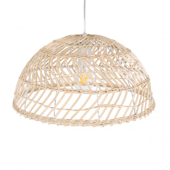GLOBOSTAR® COMORES 01727 Boho Κρεμαστό Φωτιστικό Οροφής με Ντουί 1 x E27 AC 220-240V IP20 - Μπεζ - Μ40 x Π40 x Y20cm GLOBOSTAR® COMORES 01727 Boho Κρεμαστό Φωτιστικό Οροφής με Ντουί 1 x E27 AC 220-240V IP20 - Μπεζ - Μ40 x Π40 x Y20cm