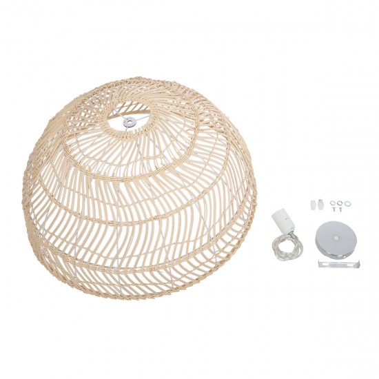 GLOBOSTAR® COMORES 01728 Boho Κρεμαστό Φωτιστικό Οροφής με Ντουί 1 x E27 AC 220-240V IP20 - Μπεζ - Μ60 x Π60 x Y30cm GLOBOSTAR® COMORES 01728 Boho Κρεμαστό Φωτιστικό Οροφής με Ντουί 1 x E27 AC 220-240V IP20 - Μπεζ - Μ60 x Π60 x Y30cm
