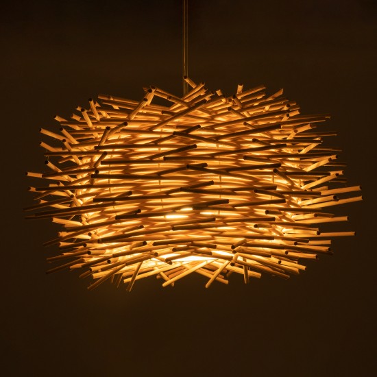 GLOBOSTAR® MINORCA 01729 Boho Κρεμαστό Φωτιστικό Οροφής με Ντουί 1 x E27 AC 220-240V IP20 - Μπεζ - Μ30 x Π30 x Υ18cm GLOBOSTAR® MINORCA 01729 Boho Κρεμαστό Φωτιστικό Οροφής με Ντουί 1 x E27 AC 220-240V IP20 - Μπεζ - Μ30 x Π30 x Υ18cm