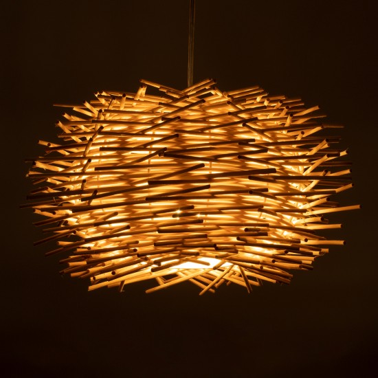 GLOBOSTAR® MINORCA 01730 Boho Κρεμαστό Φωτιστικό Οροφής με Ντουί 1 x E27 AC 220-240V IP20 - Μπεζ - Μ35 x Π35 x Y23cm GLOBOSTAR® MINORCA 01730 Boho Κρεμαστό Φωτιστικό Οροφής με Ντουί 1 x E27 AC 220-240V IP20 - Μπεζ - Μ35 x Π35 x Y23cm