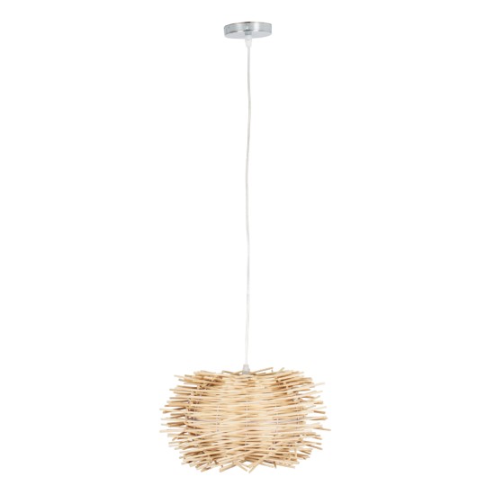 GLOBOSTAR® MINORCA 01730 Boho Κρεμαστό Φωτιστικό Οροφής με Ντουί 1 x E27 AC 220-240V IP20 - Μπεζ - Μ35 x Π35 x Y23cm GLOBOSTAR® MINORCA 01730 Boho Κρεμαστό Φωτιστικό Οροφής με Ντουί 1 x E27 AC 220-240V IP20 - Μπεζ - Μ35 x Π35 x Y23cm