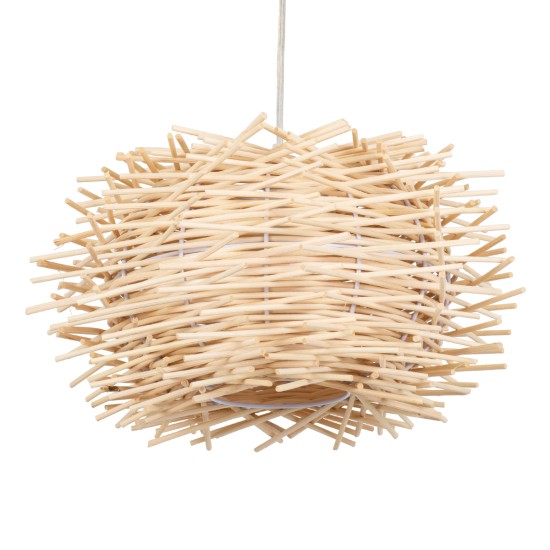 GLOBOSTAR® MINORCA 01730 Boho Κρεμαστό Φωτιστικό Οροφής με Ντουί 1 x E27 AC 220-240V IP20 - Μπεζ - Μ35 x Π35 x Y23cm GLOBOSTAR® MINORCA 01730 Boho Κρεμαστό Φωτιστικό Οροφής με Ντουί 1 x E27 AC 220-240V IP20 - Μπεζ - Μ35 x Π35 x Y23cm