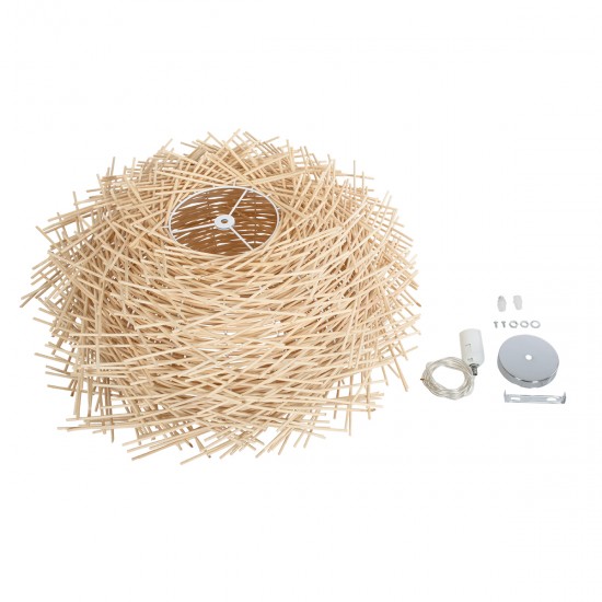 GLOBOSTAR® MINORCA 01731 Boho Κρεμαστό Φωτιστικό Οροφής με Ντουί 1 x E27 AC 220-240V IP20 - Μπεζ - Μ60 x Π60 x Y35cm GLOBOSTAR® MINORCA 01731 Boho Κρεμαστό Φωτιστικό Οροφής με Ντουί 1 x E27 AC 220-240V IP20 - Μπεζ - Μ60 x Π60 x Y35cm