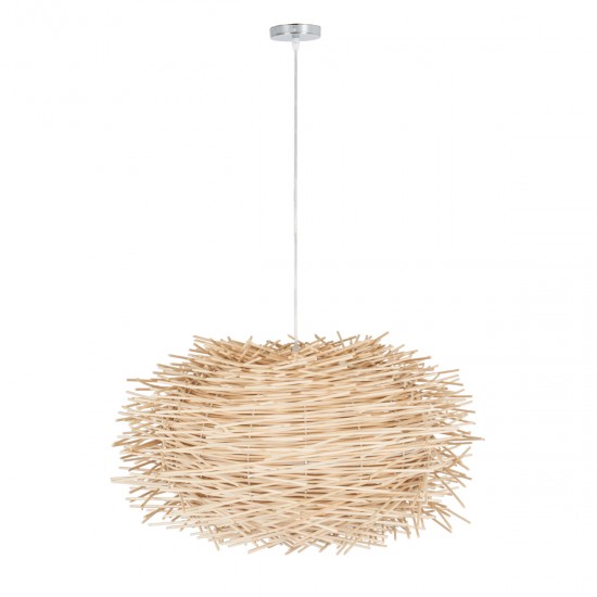 GLOBOSTAR® MINORCA 01731 Boho Κρεμαστό Φωτιστικό Οροφής με Ντουί 1 x E27 AC 220-240V IP20 - Μπεζ - Μ60 x Π60 x Y35cm GLOBOSTAR® MINORCA 01731 Boho Κρεμαστό Φωτιστικό Οροφής με Ντουί 1 x E27 AC 220-240V IP20 - Μπεζ - Μ60 x Π60 x Y35cm