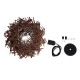 GLOBOSTAR® MINORCA 01732 Boho Κρεμαστό Φωτιστικό Οροφής με Ντουί 1 x E27 AC 220-240V IP20 - Καφέ - Μ30 x Π30 x Υ18cm GLOBOSTAR® MINORCA 01732 Boho Κρεμαστό Φωτιστικό Οροφής με Ντουί 1 x E27 AC 220-240V IP20 - Καφέ - Μ30 x Π30 x Υ18cm