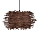 GLOBOSTAR® MINORCA 01732 Boho Κρεμαστό Φωτιστικό Οροφής με Ντουί 1 x E27 AC 220-240V IP20 - Καφέ - Μ30 x Π30 x Υ18cm GLOBOSTAR® MINORCA 01732 Boho Κρεμαστό Φωτιστικό Οροφής με Ντουί 1 x E27 AC 220-240V IP20 - Καφέ - Μ30 x Π30 x Υ18cm