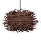 GLOBOSTAR® MINORCA 01732 Boho Κρεμαστό Φωτιστικό Οροφής με Ντουί 1 x E27 AC 220-240V IP20 - Καφέ - Μ30 x Π30 x Υ18cm GLOBOSTAR® MINORCA 01732 Boho Κρεμαστό Φωτιστικό Οροφής με Ντουί 1 x E27 AC 220-240V IP20 - Καφέ - Μ30 x Π30 x Υ18cm