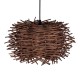 GLOBOSTAR® MINORCA 01732 Boho Κρεμαστό Φωτιστικό Οροφής με Ντουί 1 x E27 AC 220-240V IP20 - Καφέ - Μ30 x Π30 x Υ18cm GLOBOSTAR® MINORCA 01732 Boho Κρεμαστό Φωτιστικό Οροφής με Ντουί 1 x E27 AC 220-240V IP20 - Καφέ - Μ30 x Π30 x Υ18cm